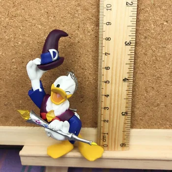 1 gab. 8.5-10cm Disney sākotnējā Klasisko Donald duck Dumjš rīcības Attēls Kolekcionējamus Modelis Rotaļlietas ziemassvētku eglītes rotājumu