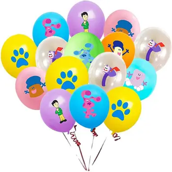 16Pcs/set Blūza Clues Jums Lateksa Baloni Ballons Baby Dušas Dekoru Zēni Meitenes Dzimšanas dienas ballīti Dekoru Piederumi Bērniem, Gaisa Globos