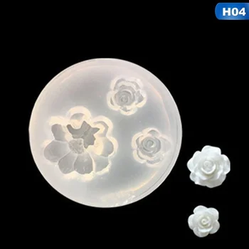 1gb 3D Ziedu Epoksīda Pelējuma Roku darbs Rotaslietas Kulons Pieņemšanas Pelējuma Diy silikagela Pelējuma Apdare