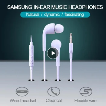 1pc In-Ear Austiņas Austiņas Handfree Vadu Stereo Mikrofons Samsung S4 Android Smart Tālrunis Universālā Ar Mikrofons, Skaļrunis