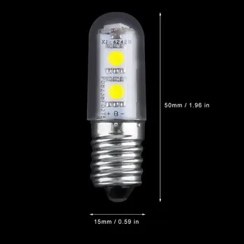 2017 Jaunas Ielidošanas 1x Mini E14 1W 7 LED 5050 SMD Nature/Silti Balta Ledusskapis Spuldzes, Lampas, 110V/220V