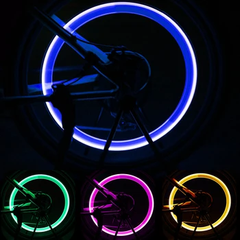 2GAB Automašīnu Riteņu LED Gaismas Motocycle Velosipēdu Vieglo Riepu Vārsts Klp Dekoratīvi Laternu Riepu Vārsts Klp Flash Runāja Neona Lampas