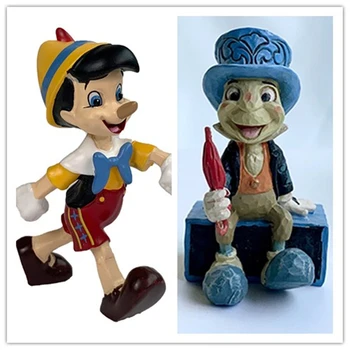 2piece Pinokio un Jiminy Cricket Rīcības Attēls Rotaļlietas pinocchi Kolekcija sveķu rotaļlietas