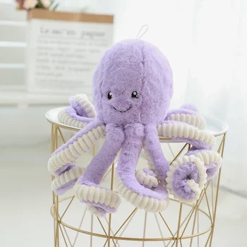 40-80cm Jauki Simulācijas Astoņkāji Kulons Plīša Pildījumu Rotaļlieta Mīksto Dzīvnieku Mājas Piederumi Cute Lelle Bērniem Dāvanas