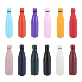 500ml Double-Sienas, Izolācijas Vakuuma Kolbā, Logo Pasūtījuma, Nerūsējošā Tērauda Ūdens Pudeli BPA Free Termoss Sporta Ūdens Pudeles