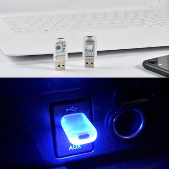 5V Automašīnas LED Atmosfēru Vieglā Pieskāriena Skaņas Kontroles Dekoratīvās Gaismas USB Burvju Skatuves Gaismas Efektu piepīpētāja