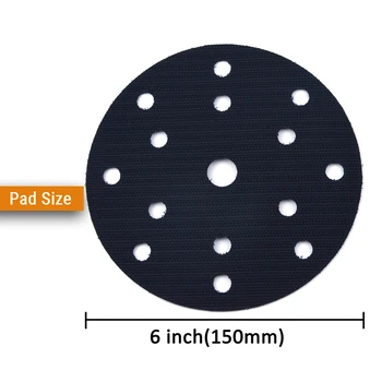 6 Collu (150mm) 15-caurums no Putekļiem brīvā Ultra-Plānas Virsmas Aizsardzība Interfeiss Back-up Slīpēšana Pad Sander FESTOOL Sander Dzirnaviņas Acces