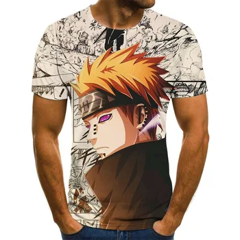 Anime Harajuku Vīriešu T-krekls Vīriešu Anime Tēmu Tops Anime 3DT-Krekli Vasaras Modes Zēnu Apģērbs Liela Izmēra Streetwear