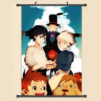 Anime, Manga, Gaudot s Moving Castle Sienas Ritiniet Krāsošana 40x60 Attēlu Tapetes, Uzlīmes Plakātu 001