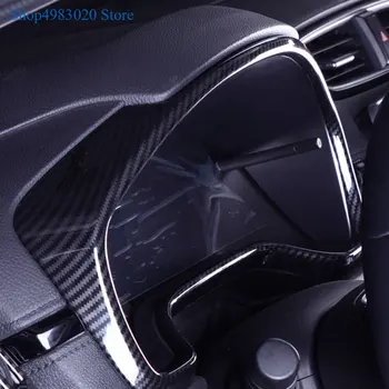 Auto dekorē detektoru apdare ar Oglekļa šķiedru paneļa mērītāju Instrumentu Paneļa platums rāmis der Honda CRV CR-V 2017 2018