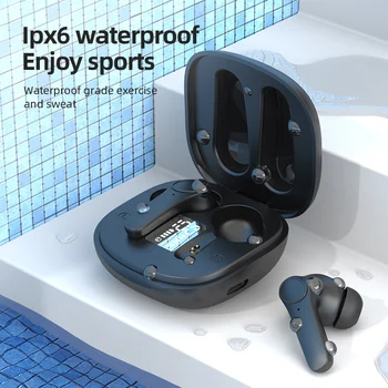 Bezvadu Austiņas Trokšņu Slāpēšanas Uzlādes Lodziņā Sporta Ūdensizturīgs Bluetooth 5.0 Bezvadu Austiņas, lai Visi Smart Tālrunis Earbuds