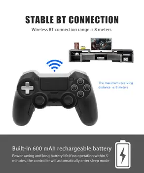 Bezvadu Elites Spēli Gamepad Sony PS4 Spēļu Konsoles Dubulta Vibrācijas Kursorsviru Par Playstation 4 GAB Joypad Spēlētājs Piederumi
