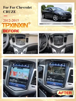 Carplay 2 Din Android 9 Tesla Multivides Stereo Chevrolet Cruze 2012 2013 GPS Navi BT Video, Audio Atskaņotājs, Galvas Vienības