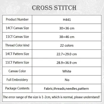 Daisy vāze Cross stitch komplekti DIY Handwork Krusta izšūšanas Iesācējs Apdrukāta Kanvas Balta Auduma Izšūšana Rokdarbi komplekti