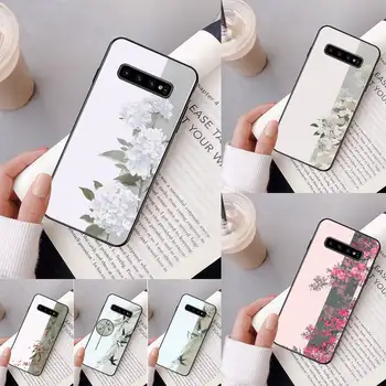 Danqing tintes Ķīniešu mākslas glezniecības tālrunis Case For Samsung Galaxy A50 A30 A71 A40 S10E A60 A50s A30s Piezīme 8 9 S10 Plus S10 S20 S8