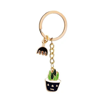 Dārza Sukulentu Kaktusi Augu Keychain Eiropas American Radošu Kopumu Keychain Modes Modes Keychains Piederumi Kulons