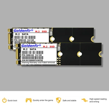 Goldenfir M. 2 NGFF SSD 128GB/256 GB/512 GB SATA III 2280 Cietvielu Disks 6Gb/s lielu Ātrumu, Iekšējais SSD Klēpjdatoru