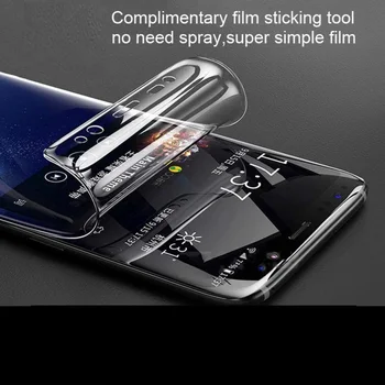 Hidrogelu Filmu Par Samsung Galaxy A9 2018 SM-A920F Ekrāna Aizsargs, par Samsung A9 2016 Aizsardzības Pilnībā Segtu Ne STIKLA