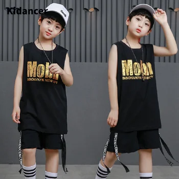 Hip-hop Komplekti Zēniem Lente Fashion Set Bērnu Vasaras Kostīms Meitenēm Tee+Šorti Uzvalki Uzstādīt Zēns, Sporta Apģērbs Meiteni, 8 10 12 Gadiem