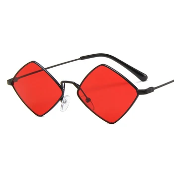 Imwete Vīriešu, Saules Brilles, prizmas formas Metāla Sieviešu Saulesbrilles Vintage Classic Mazo Ieplests Dāmas Toņos Brilles