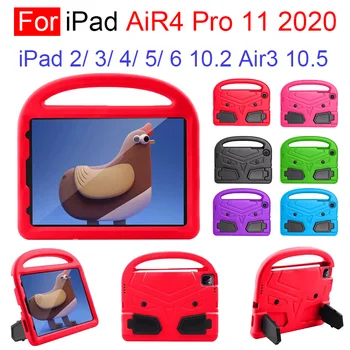 IPad Pro 11 2018 2020 2021 iPad 2 3 4 5 6 Gaisa Air2 Air3 Air4 10.2 2020. Gadam 10.5 Bērniem Eva Triecienizturīgs Stāvēt Gadījumā Tablete Aizmugurējo Vāciņu