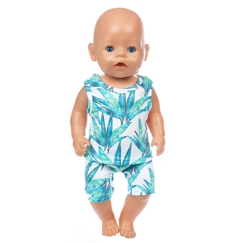 Ir 2021. Jauno Vasaras Tērpi Lelle Drēbes Fit 18inch/43cm piedzimst mazulis Lelle drēbes atdzimis Leļļu Piederumi