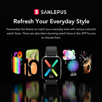 Ir 2021. SANLEPUS Jaunu Smart Skatīties Vīrieši Sievietes Zvanīt Skatīties Ūdensizturīgs Smartwatch MP3 Atskaņotāju OPPO Android, iOS Xiaomi Huawei