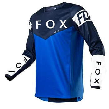 Ir 2021. Vīriešu Nobrauciena Svīteri Hpit Fox Kalnu Velosipēds MTB Krekli Offroad DH Motociklu Jersey Motokrosa Sportwear Apģērbu FXR Velosipēds