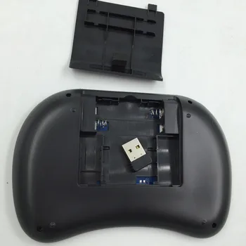 Jauno Gaisa Peli 92 Taustiņu Mini Portatīvo 2.4 GHz angļu Tastatūras izkārtojumu Pele Touchpad Tālvadības Spēļu Kontrolleris Bezvadu Tastatūru