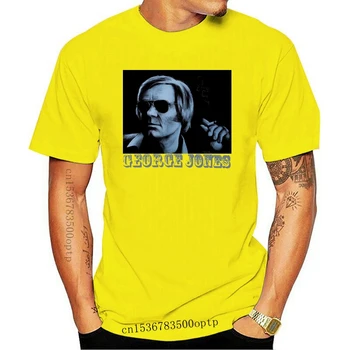 Jauno Populāro George Jones Valsts Mūzikas Vīriešu Melns T-Krekls, S-3XLFashion Vasaras Top Tee