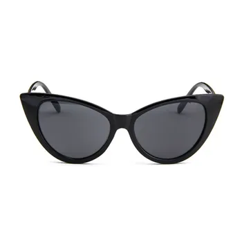 Jauns Retro Modes Saulesbrilles Sieviešu Zīmolu, Dizaineru, Vintage Cat Eye Melna Balta Saules Brilles Sieviešu Dāma UV400 Oculos