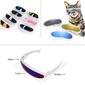 Jaunu Pet Brilles Kaķis Pretvēja Saulesbrilles Pārdomas Acu Valkāt Brilles Mazo Suņu Kaķu, Mājdzīvnieku Fotogrāfijas Aksesuāri Aksesuāri Pet Produkti