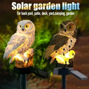 Jaunums Saules Dārza Gaismas Pūce Rotājumi Dzīvnieku, Putnu, Āra LED Dekoratīvās Tēlniecības, Dekoratīvās Gaismas