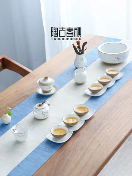 Keramikas Baltā Tējkanna Uzstādīts Ķīnas Šarmu, Tējkannas, Keramikas Tējas Katlā, Konteineru Kung Fu Tējas Komplekts Tējas Infuser Tējas Tējkanna Tējkannas BG50TS