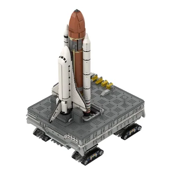 KM Kosmosa Raķešu Celtniecības Bloki Turētājs Gaisa kuģa Shuttle Palaišanas Platformu Bāzes Ķieģeļi Modeli, Ideja, DIY (do it yourself, Rotaļlietas Bērniem, Bērnu Dāvanas