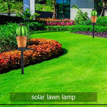 LED Solārās Lampas Ūdensizturīgs Dārza Gaismas Sensors Kontroles Lampa Silti balta Multi-function Saules Gaismas Kaktuss Gaismas Brīvdienu