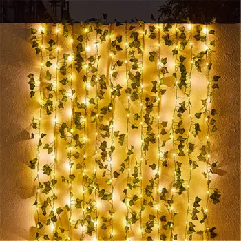 LED Āra Saules Lampas Maple Leaf 50/100 Led String Gaismas Pasaku Brīvdienu Ziemassvētku Vainags Saules Dārza Ūdensizturīgs Gaismas
