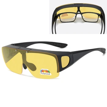 LongKeeper Jaunas Polarizētās Saulesbrilles, Vīriešu, Sieviešu Vintage Flip Up Kvadrātveida Saules Brilles Zvejas Braukšanas Sporta Brilles Oculos Masculino