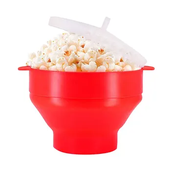Microwaveable Silikona Popkorns Popers, BPA Free Saliekams Karstā Gaisa Microwavable Popcorn Maker Bļodā, Izmantot Mikroviļņu krāsnī vai Cepeškrāsnī