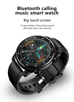 MT1 Mūzikas Atskaņošana Smart Skatīties Bluetooth Zvanot Smartwatch Veselības Monitors Asins Spiediena Monitoringa Smart Aproce IOS Android