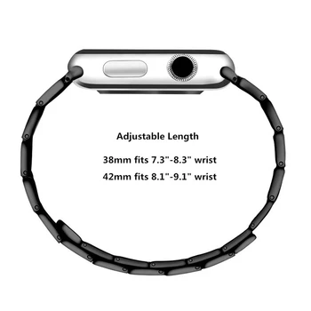 Nerūsējošā Tērauda Skatīties Joslas Siksnu Apple Skatīties Band 6 5 4 3 2 1 44mm 40mm 42mm 38mm Magnētiskā Cilpa Watchband Siksnu iWatch