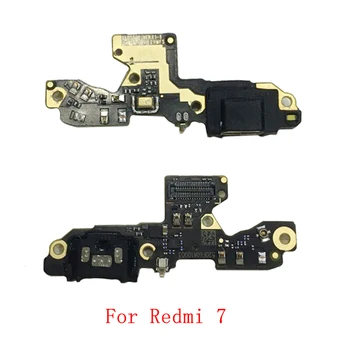 Oriģinālais USB Uzlādes Port Savienotājs Valdes Daļas Flex Kabelis Xiaomi Redmi 7 7A 8 Redmi Piezīme 7 7 Pro, Ņemiet vērā, 8 8Pro USB PCB Kuģa