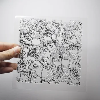 Polimēra Māla Rīki Izkalt Tekstūra Zīmogs Lapas Veidni Gudrs Kaķis, Suns Modelis Māla Mākslas Amatniecības Piegādēm DIY Dizains Keramikas Rīki