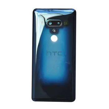 Sarkanā, Zilā HTC U12 Plus Akumulatora Aizmugurējo Vāciņu Durvju Aizmugurējā Stikla Korpusa, Ja Objektīvs Rāmis Līmi
