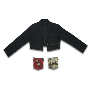 Sieviete Japāņu Kimono Stila Retro Žakarda Noņemams kabatas Cardigan Jaka Ir 2021. Handmad īss Mētelis