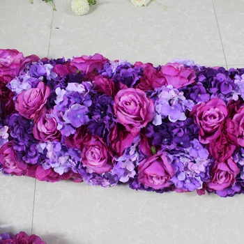 SPR 2m*30cm platums nelielu kāzu arkas, ziedu galda runner ziedu sienas skatuves fons, dekoratīva mākslīgo ziedu vairumtirdzniecības