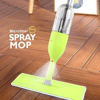 Spray Mopu Mazgāšanas Grīdas 360 Grādu Tvaika Dzīvoklis Mop Ar Smidzinātāju, Ieskaitot Suku Microfiber Auduma Mājsaimniecības Tīrīšanas Rīki