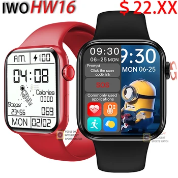 SVB 13 HW16 Smartwatch Sērija 6 Bluetooth Zvanu DIY Dail Fitnesa Rokassprādze Split Screen Spēles Smart Skatīties Vīrieši Sievietes PK W46 W56 W26