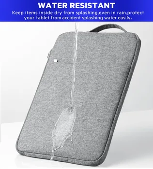 Tablet Somas Case For Apple iPad Pro 12.9 2020 2021 2018. gadam 4. 3th Paaudzes Ūdensizturīgu Rāvējslēdzēju, Kabata, Triecienizturīgs Piedurkņu soma Capa