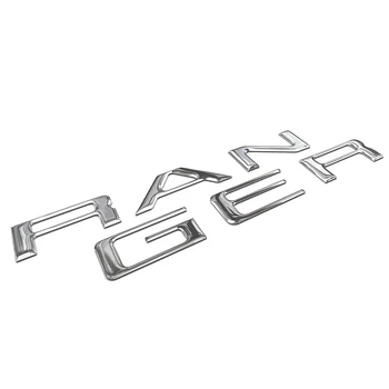 Tailgate Ielikt Burtus Ford Ranger 2019 2020, 3D Izvirzīja & Uzlīmes Burti, Tailgate Emblēmas